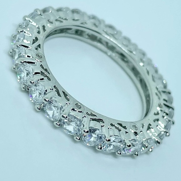 Sterling Silver Diamond Filigree Ring - Picture 7 of 16